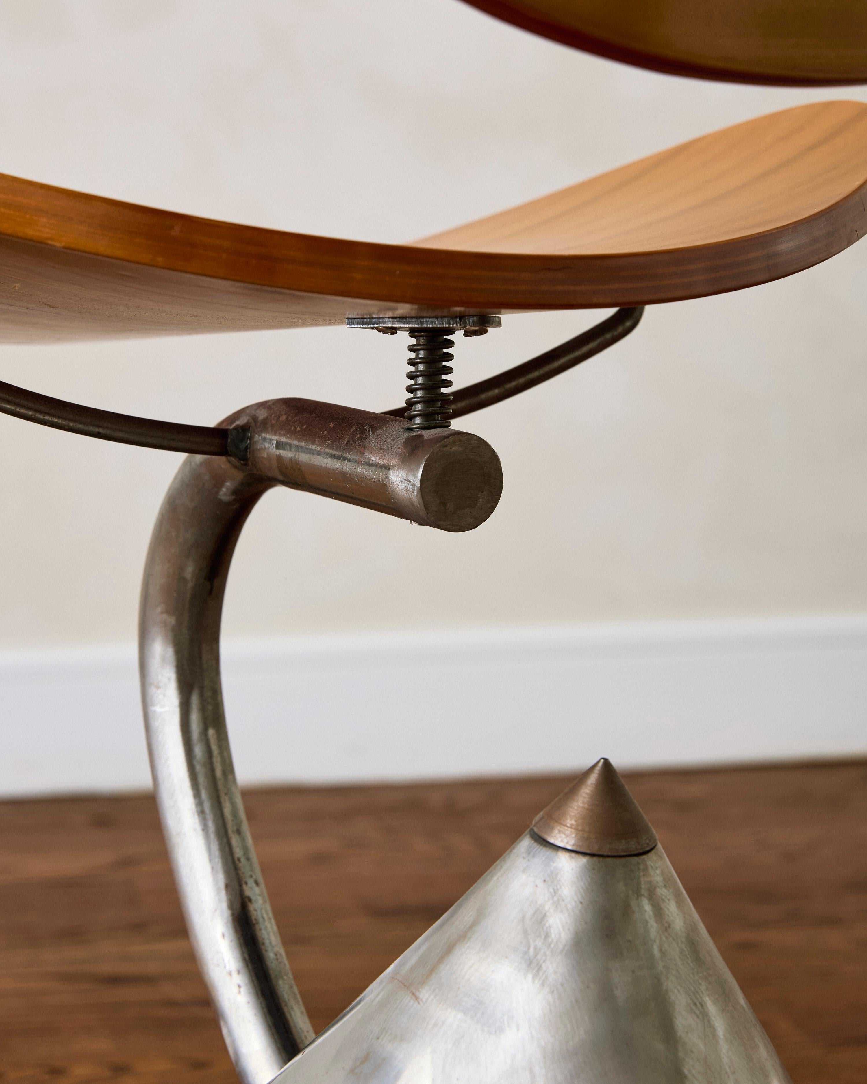 Stainless Steel Hotel Zeus Chair by Ron Arad For Sale