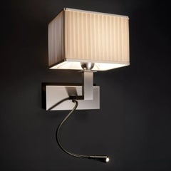 Hoteller LED & Ambient Wall Light in Satin Nickel by Aggiolight