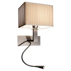 Hoteller LED & Ambient Wall Light in Satin Nickel by Aggiolight