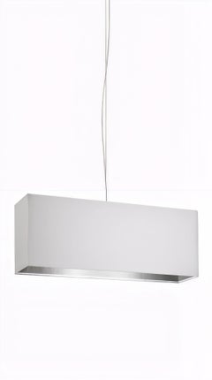 Lampada a sospensione quadrata Hoteller in nichel satinato di Aggiolight