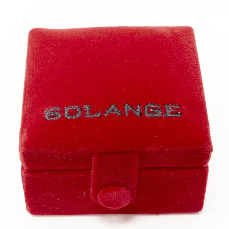 HOTLIPS BY SOLANGE (RED) Special Edition Hotlips red enamel sterling silver ring For Sale 4