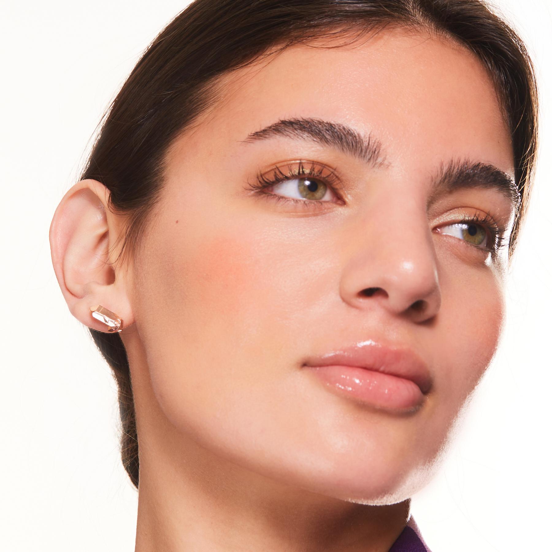 Donna HotRocks Alchemy, orecchini con perno in oro rosa 18ct Fairmined Vermeil in vendita