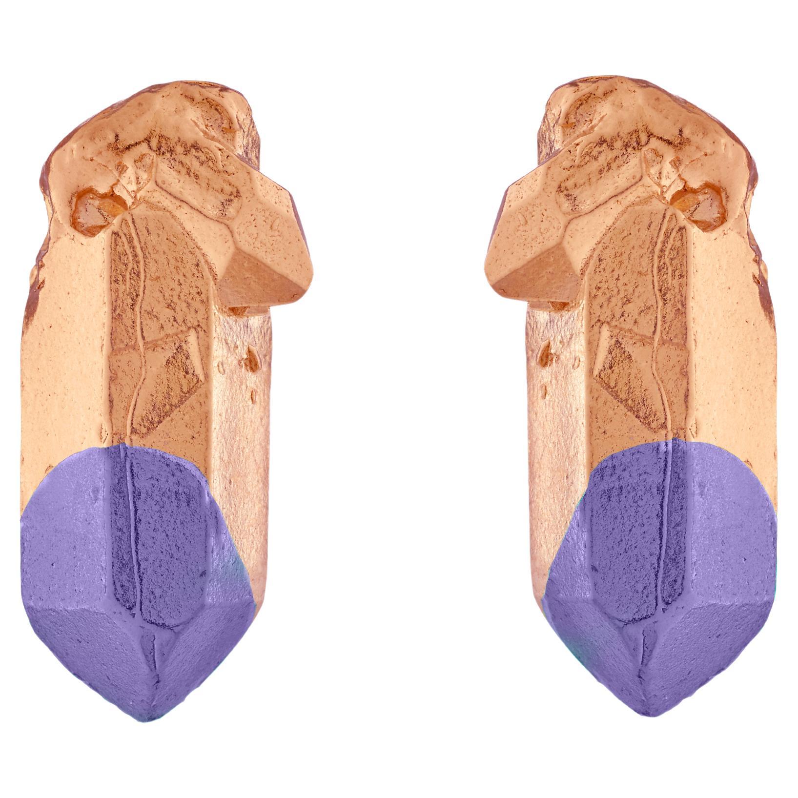 HotRocks Orecchini Alchemy in oro rosa 18ct Fairmined - Heather