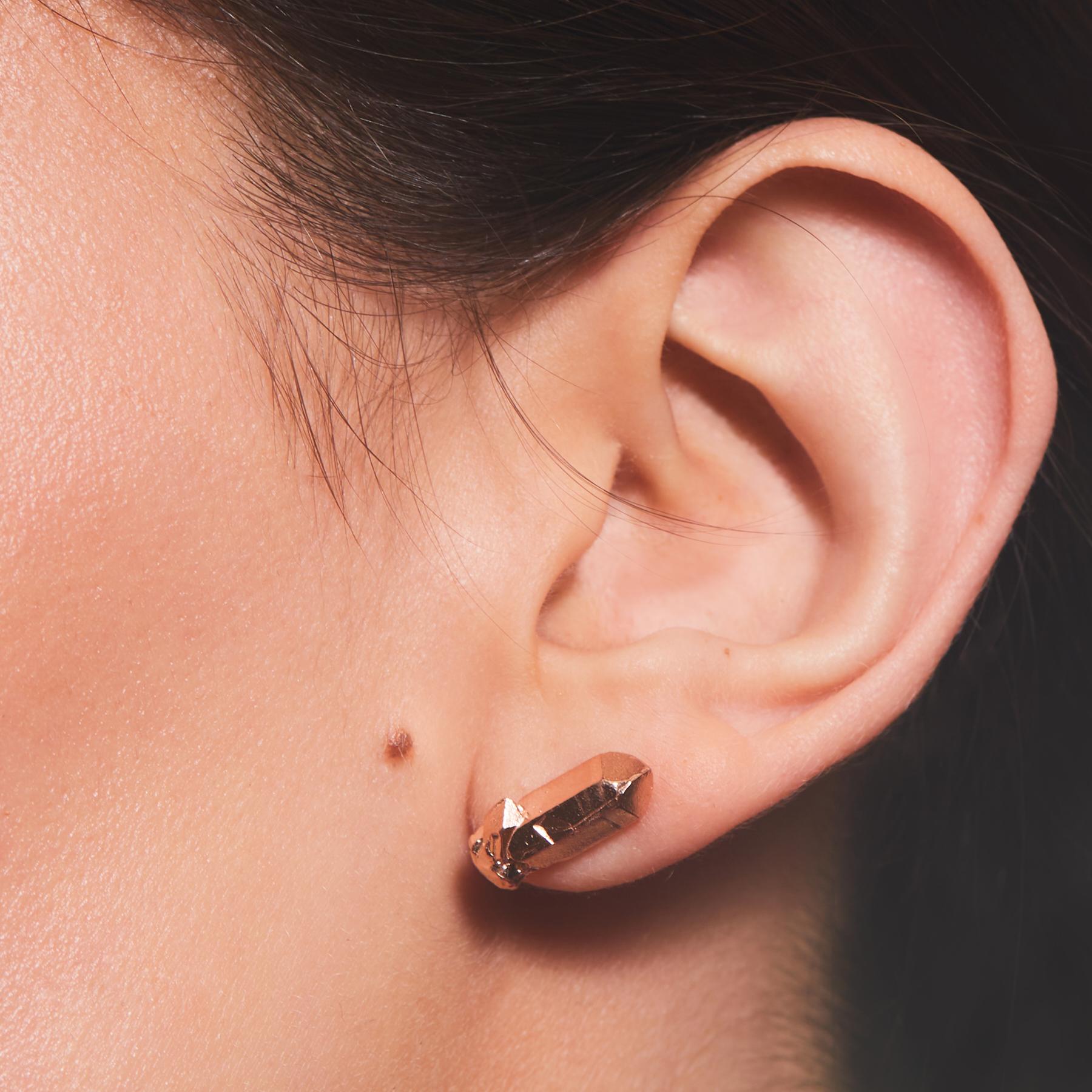 Donna HotRocks Alchemy, orecchini in oro rosa 18ct Fairmined Vermeil - Rosa in vendita