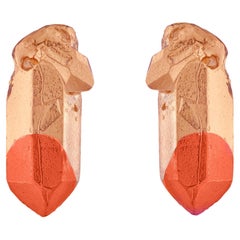 HotRocks Alchemy - Orecchini con perno in oro rosa 18ct Fairmined - Sunset