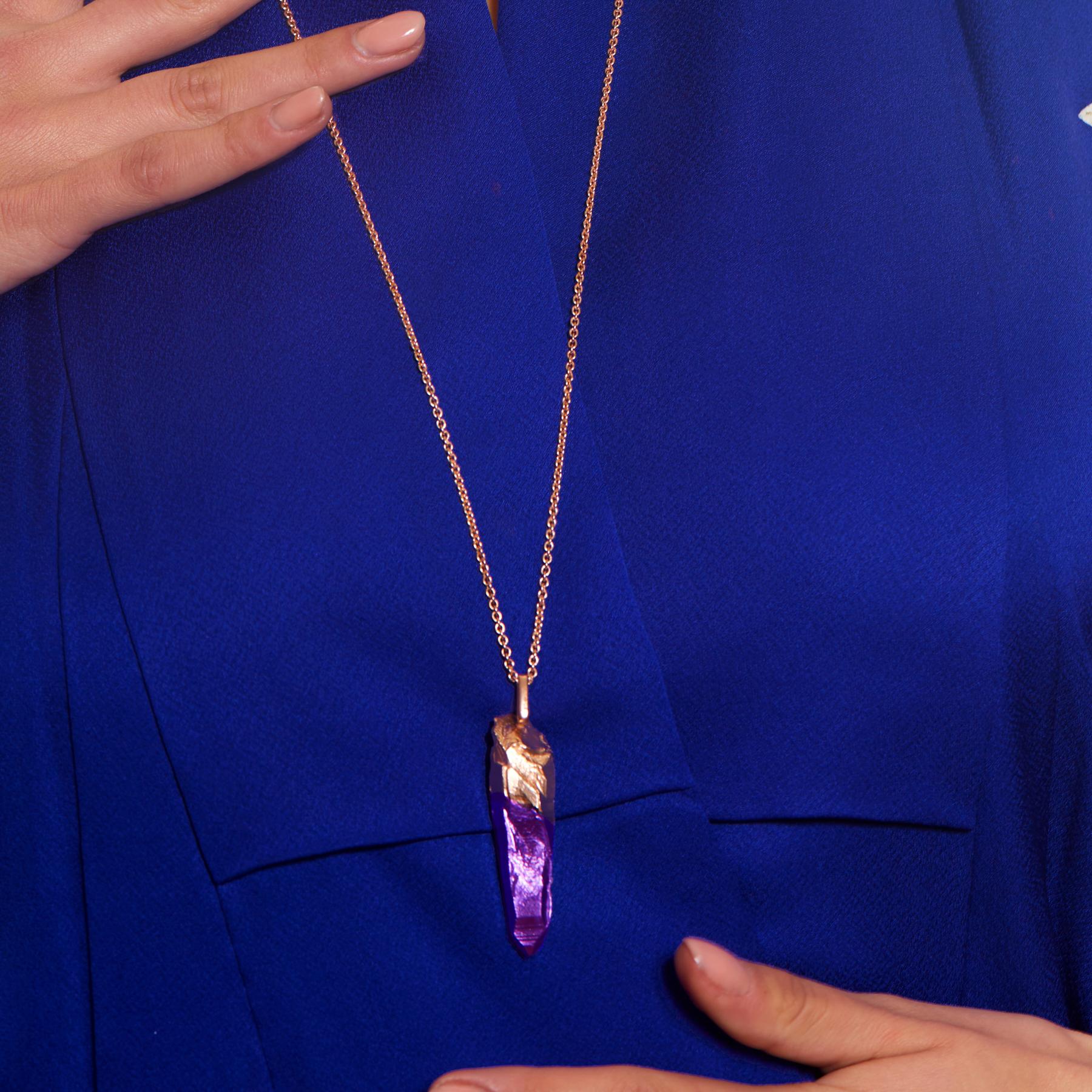 HotRocks Alchemy - Collana con bacchetta in oro rosa 18ct Fairmined - Heather In condizioni Nuovo in vendita a London, GB