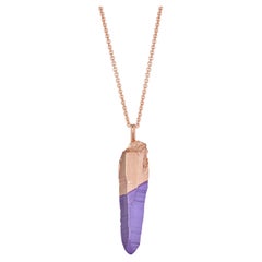 HotRocks Alchemy - Collana con bacchetta in oro rosa 18ct Fairmined - Heather