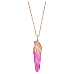 HotRocks Alchemy, collana con bacchetta in oro rosa 18ct Fairmined Vermeil - Rose