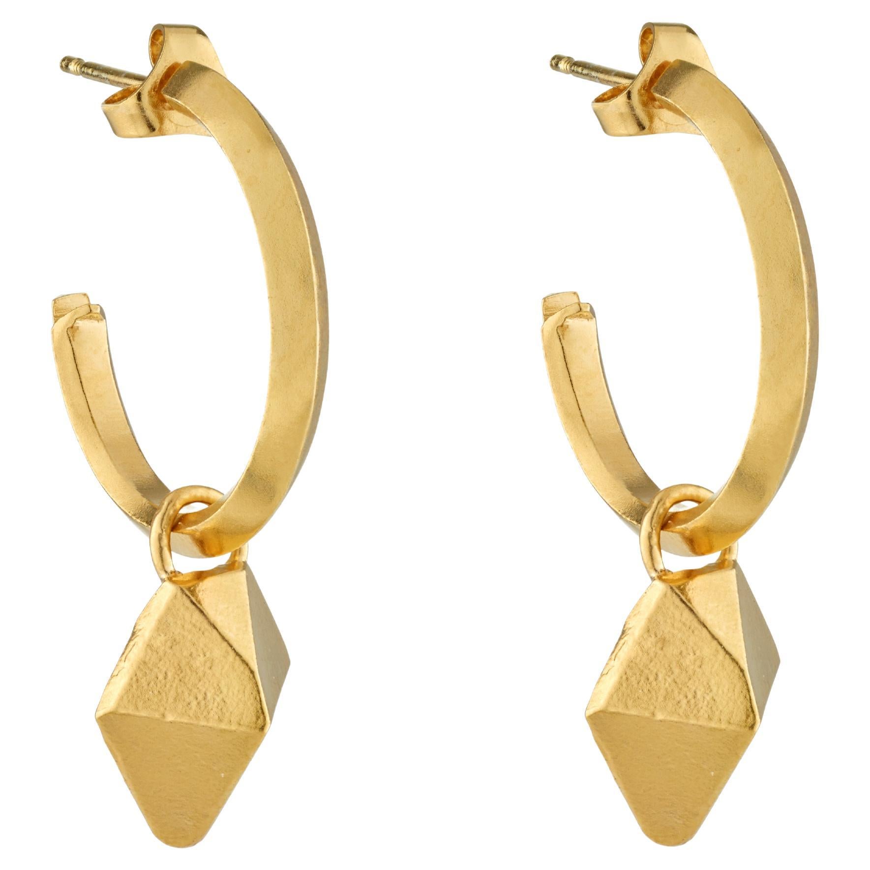 HotRocks Alchemy - Orecchini a cerchio con charm in oro giallo 18 ct. in vendita