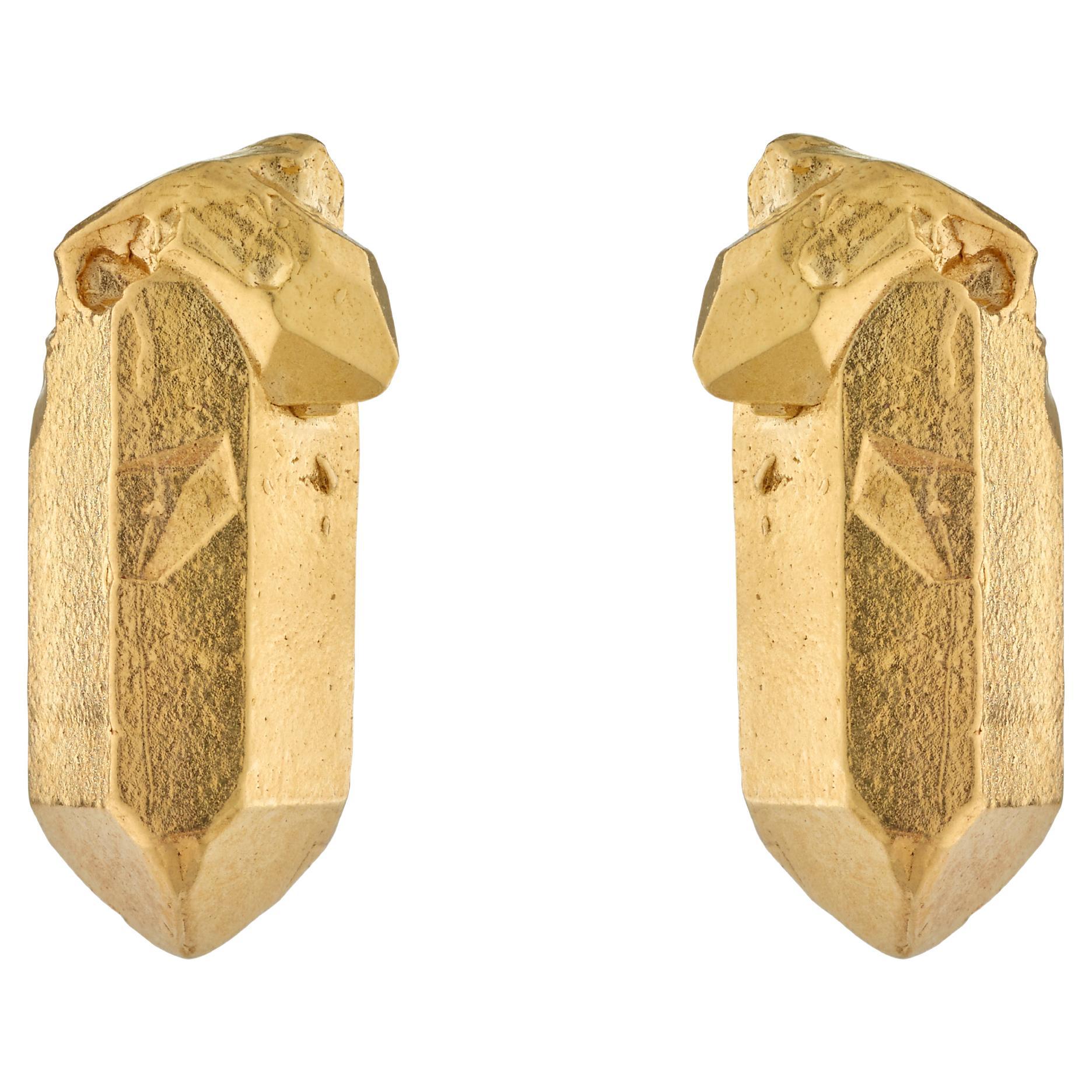 HotRocks Alchemy, orecchini a perno in oro giallo 18ct Fairmined Vermeil