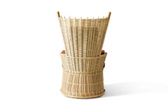 Hotte Rattan and Leather Armchair by Philippe Starck for Cassina