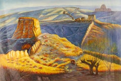 Houhua Huang - Houhua Huang Paesaggio Olio Originale Su Tela "All'Alba" Houhua Huang Paesaggio Olio Originale Su Tela "All'Alba"