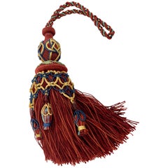 Houles of Paris Passmenterie Hand Tied Tassel in Rouge