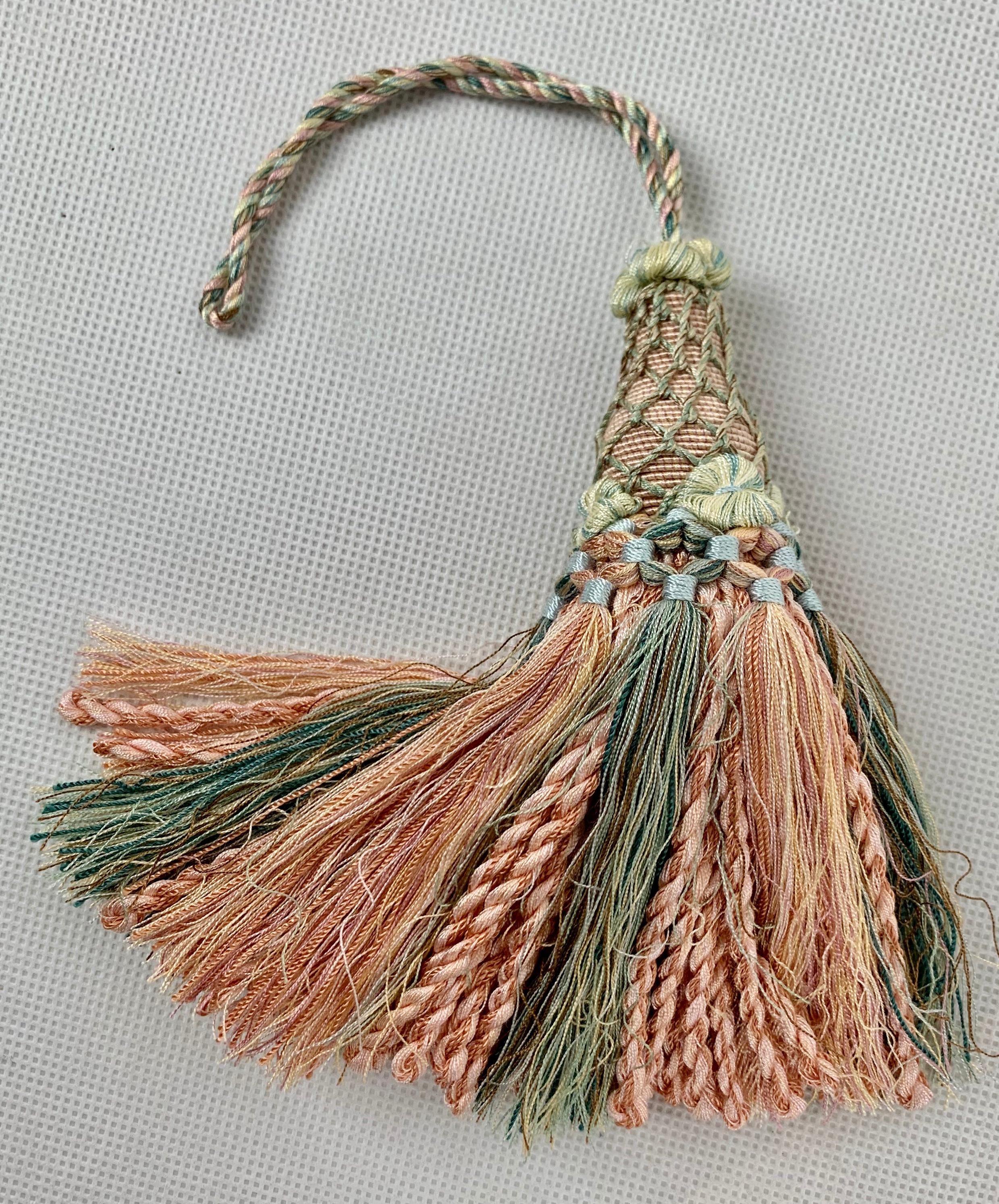 French Houles of Paris Passmenterie Key Tassel in Peach