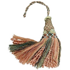 Vintage Houles of Paris Passmenterie Key Tassel in Peach