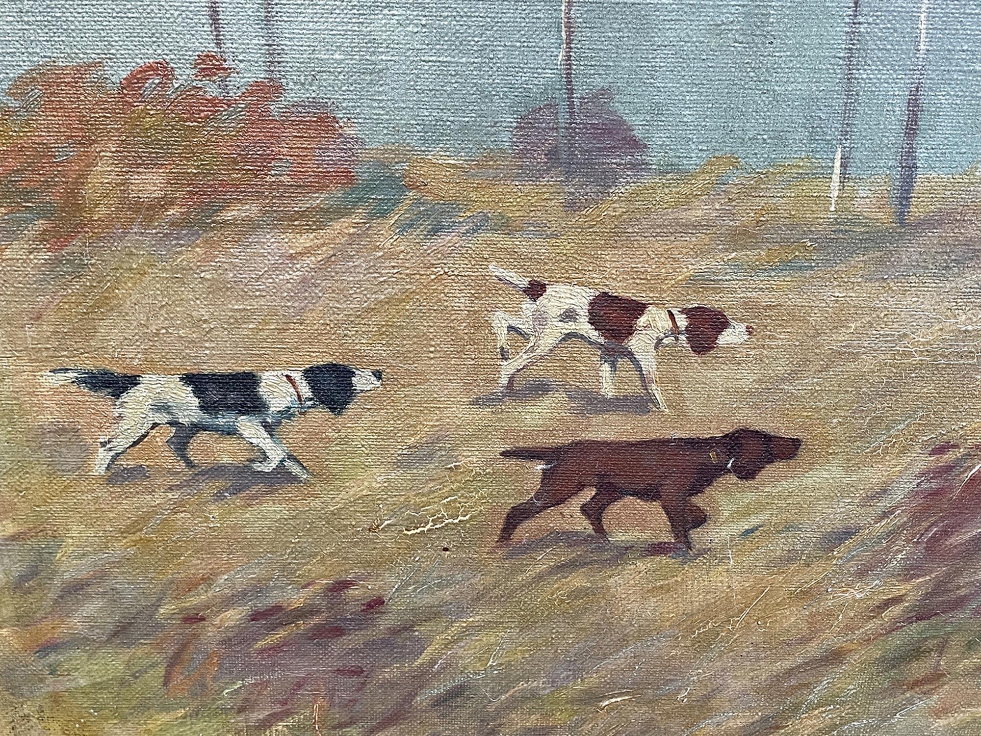 Hounds and Pheasant, Constant Freiher Byon, 1910 In Good Condition For Sale In Albignasego, IT