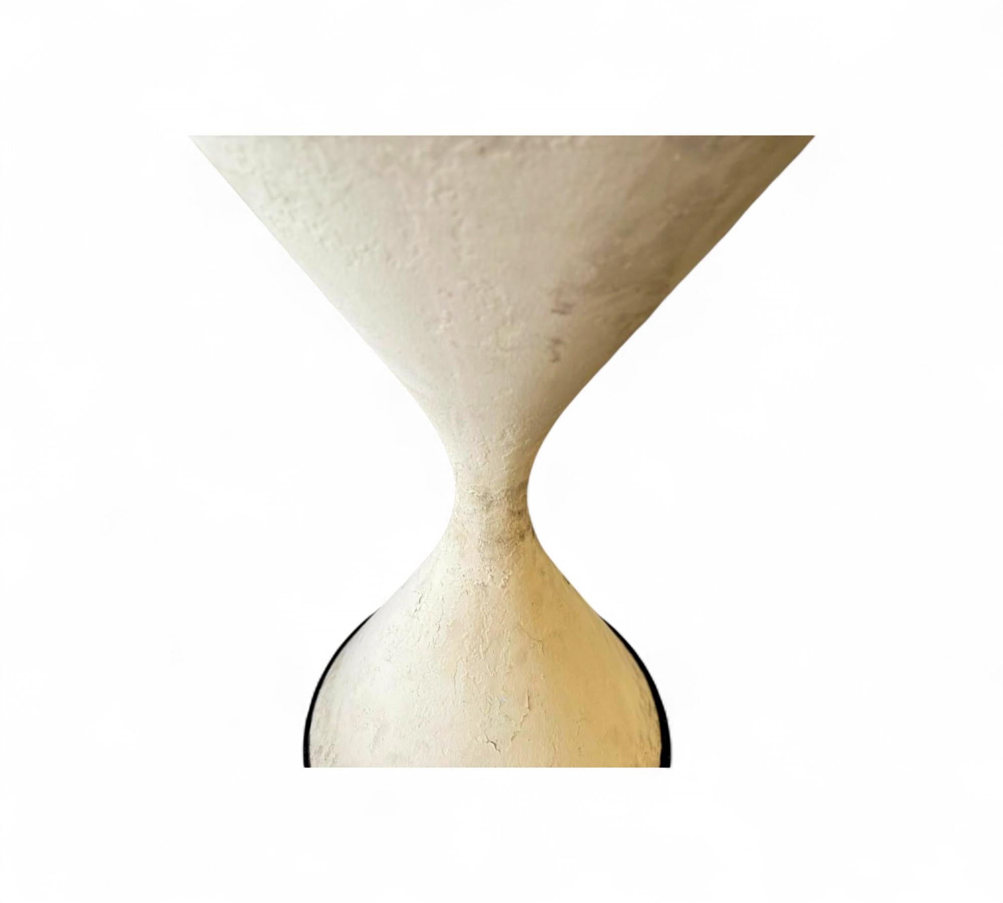 Jardinera en forma de reloj de arena de fibrocemento con base de hierro, Willy Guhl, años 60 siglo XX en venta