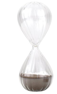 Clessidra Murano Clear Ribbed Studio Art Glass Objects Venini Style