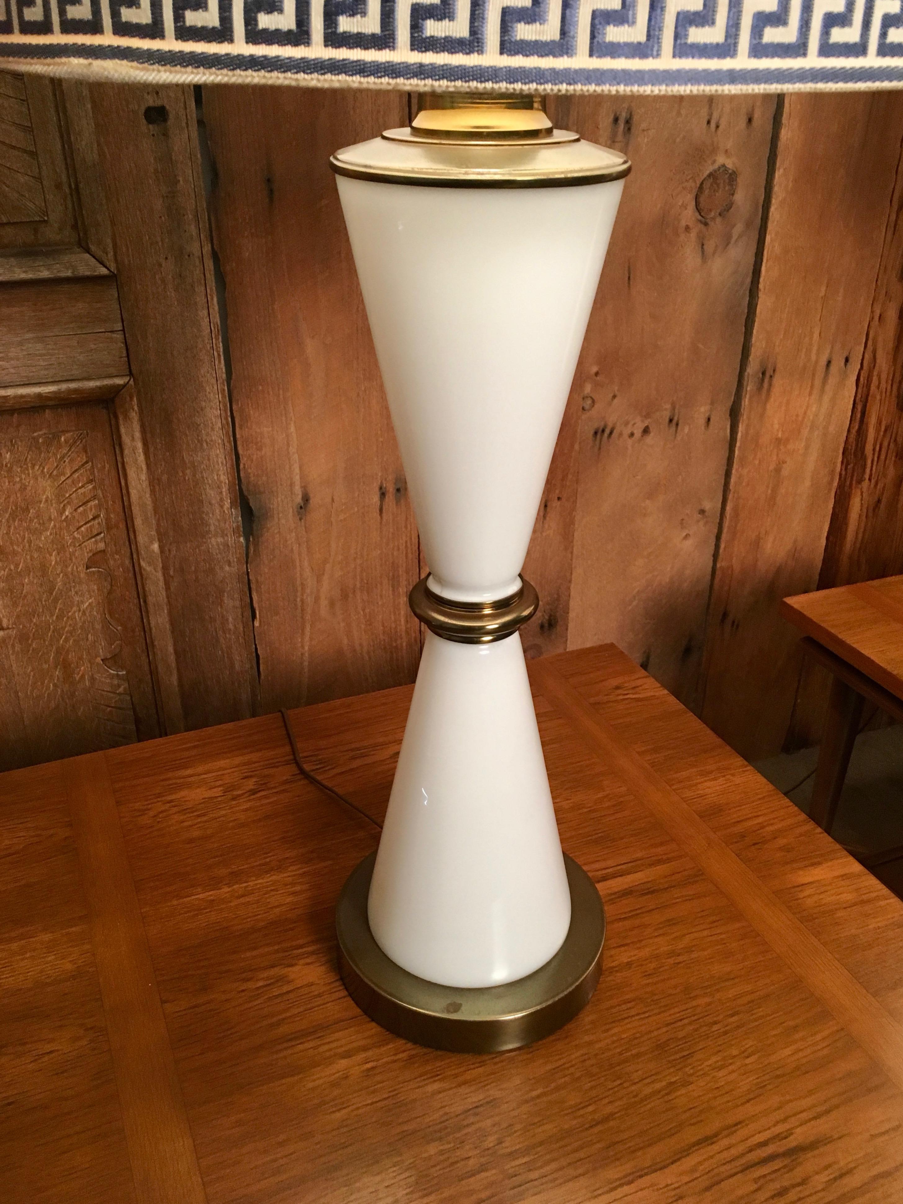 Mid-Century Modern Hourglass Shaped Table Lamps