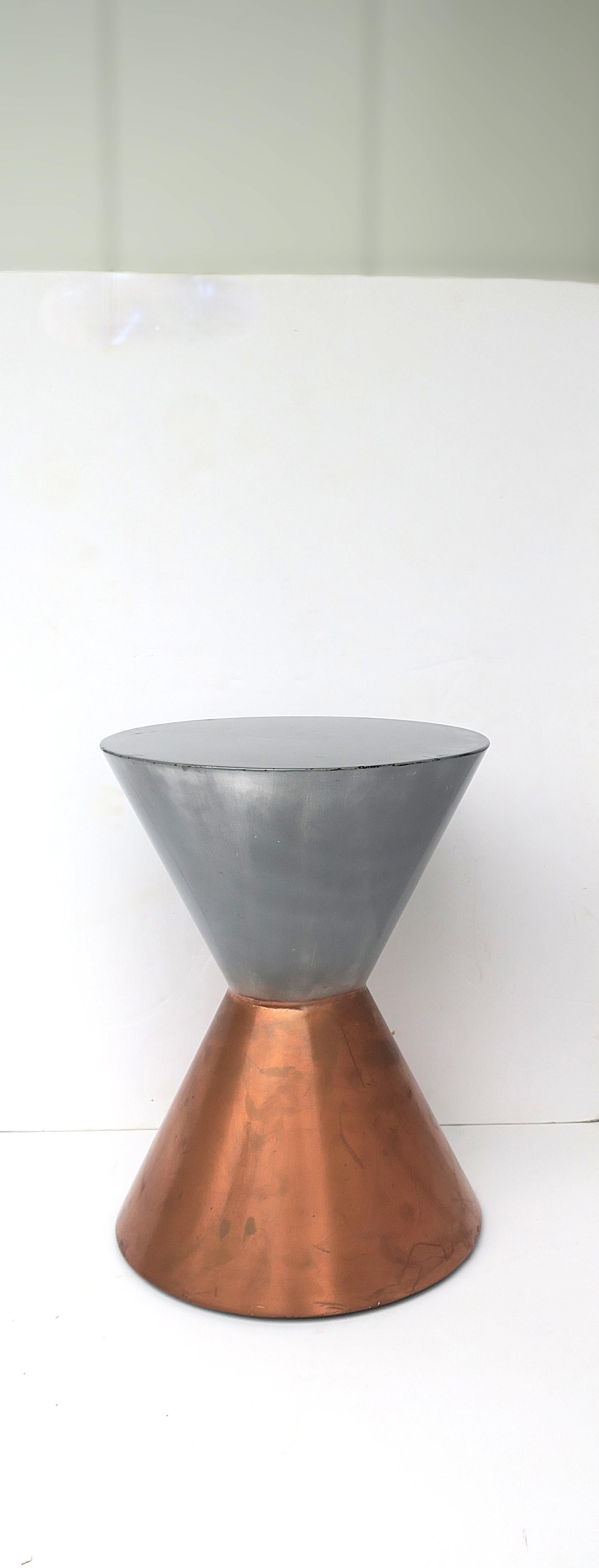 Modern Hourglass Side Drinks Table For Sale