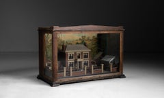 House & Garden Diorama, England circa 1880