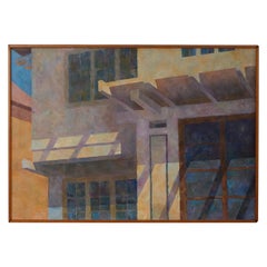 Vintage "House in the Sun" Painting by John Taye