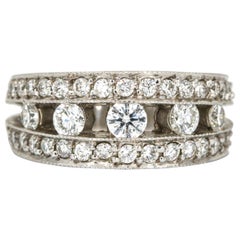 House of Baguettes 1.00 Carat 18 Karat Gold Diamond Fashion Statement Ring