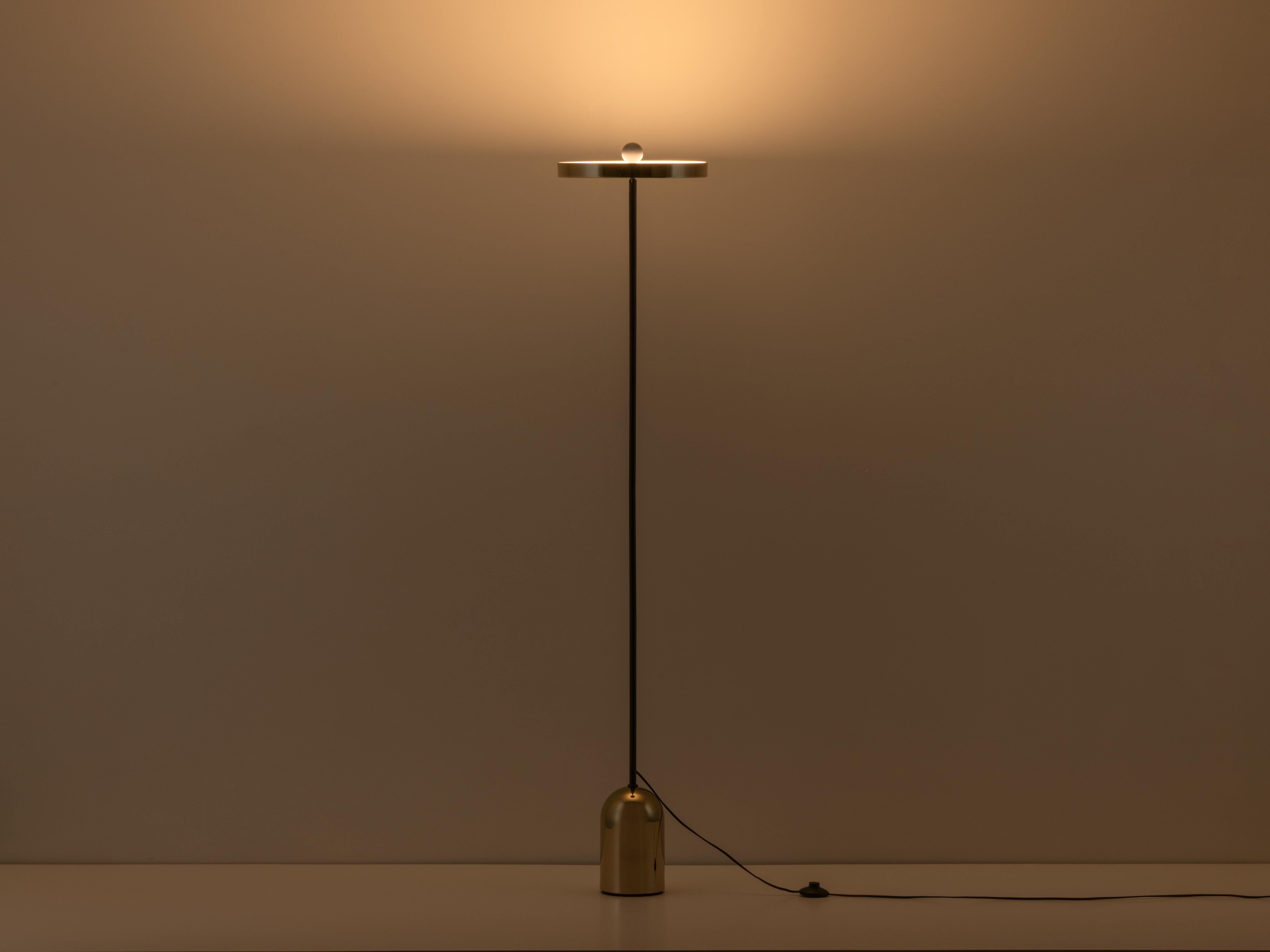 Painted Houseof Brass Uplighter Floor Lamp For Sale