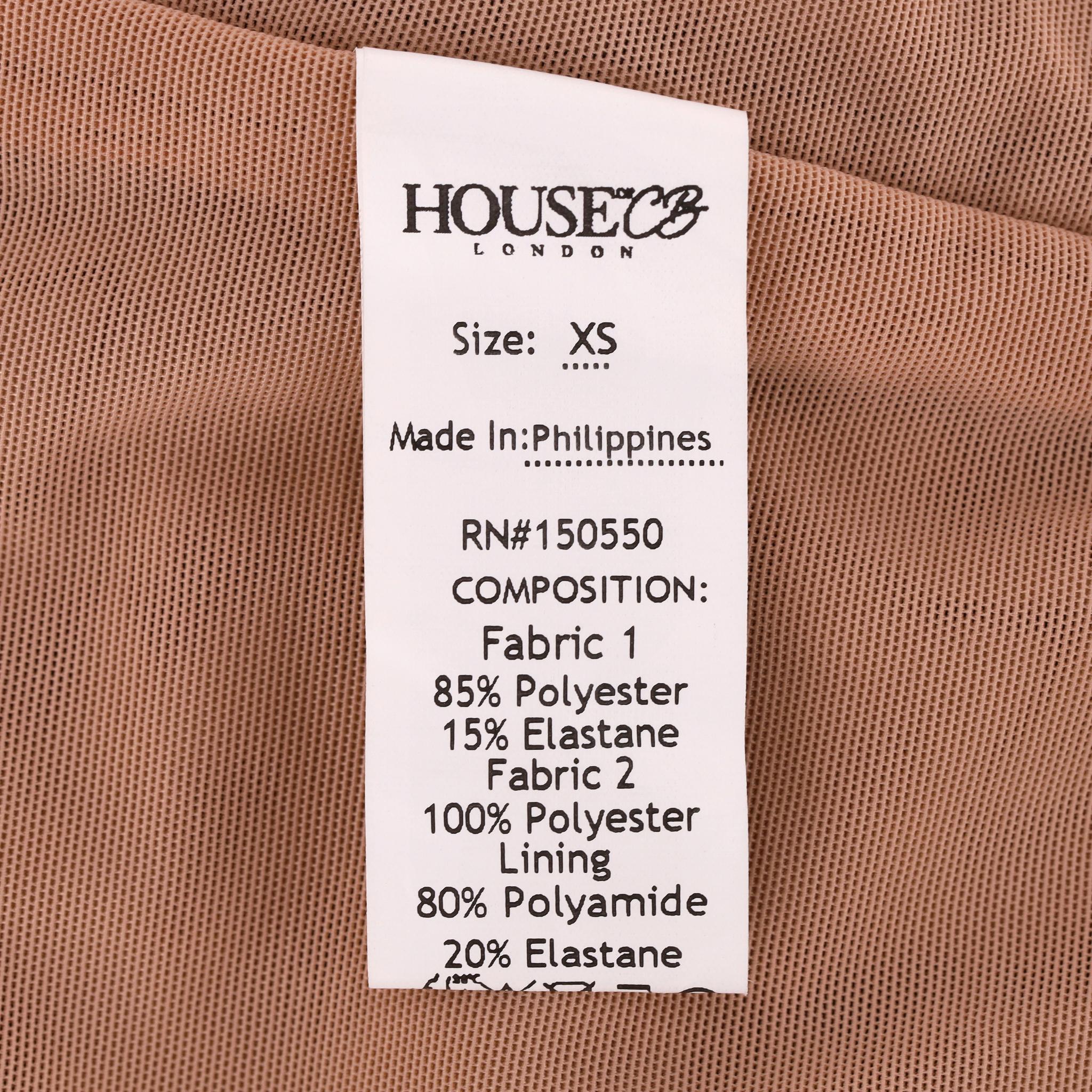 House Of CB - Vestito midi con taglio e increspatura in vendita 2