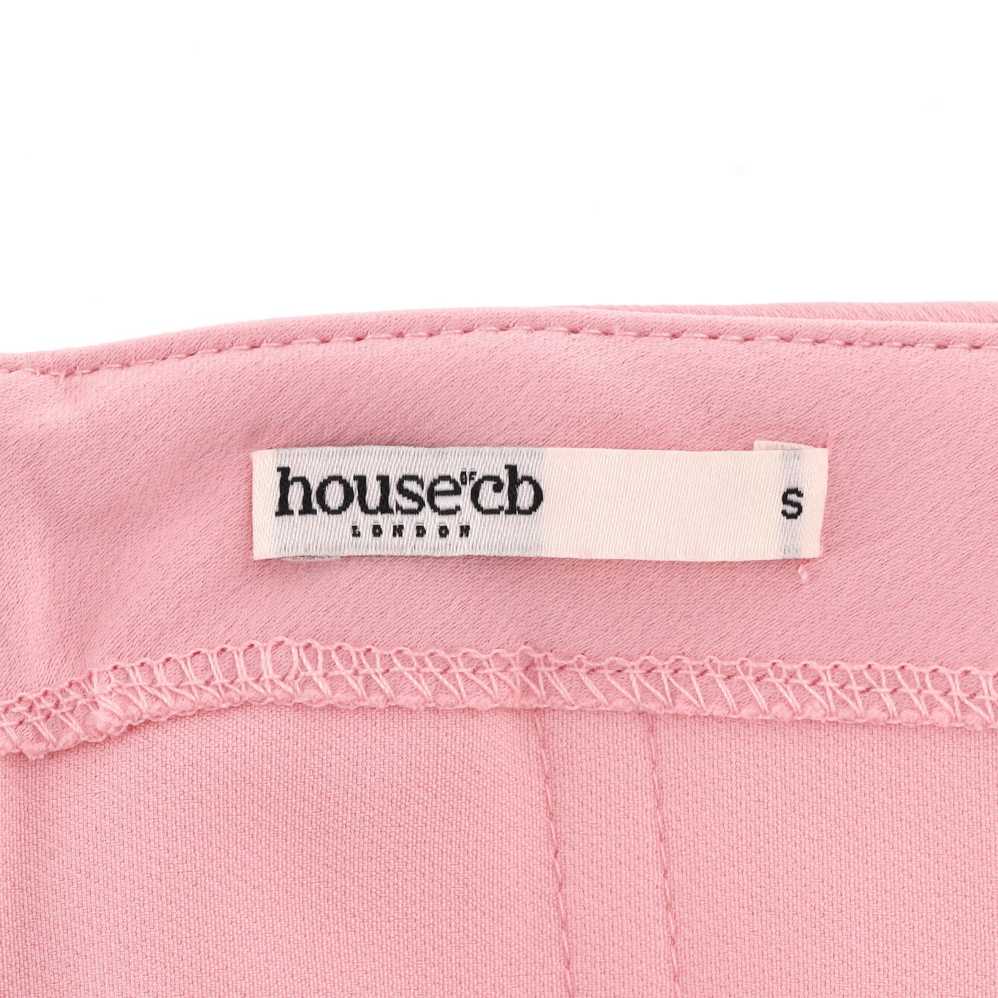 House Of CB - Robe corset drapée en satin sans bretelles en vente 2