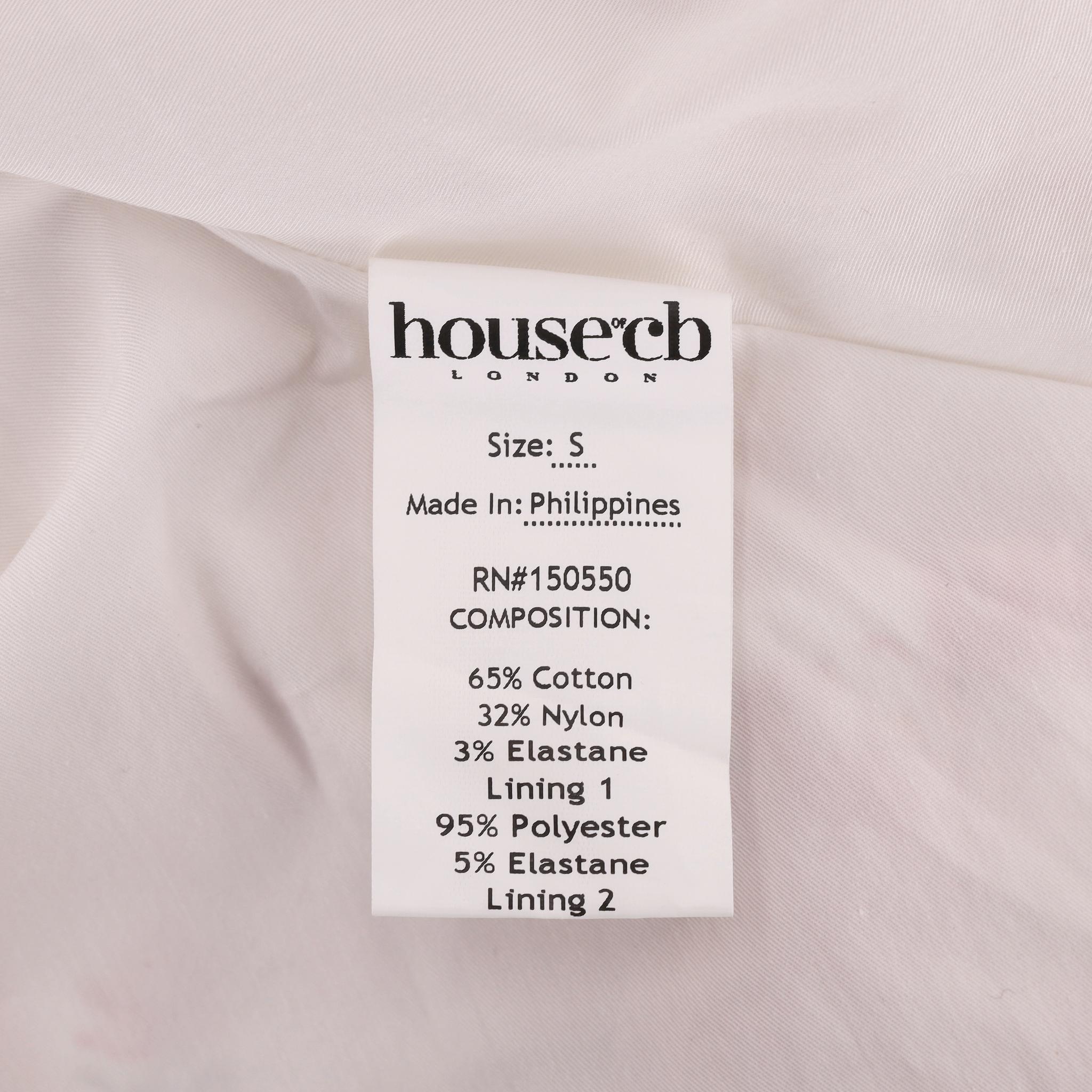 House Of CB - Robe corset drapée en satin sans bretelles en vente 2