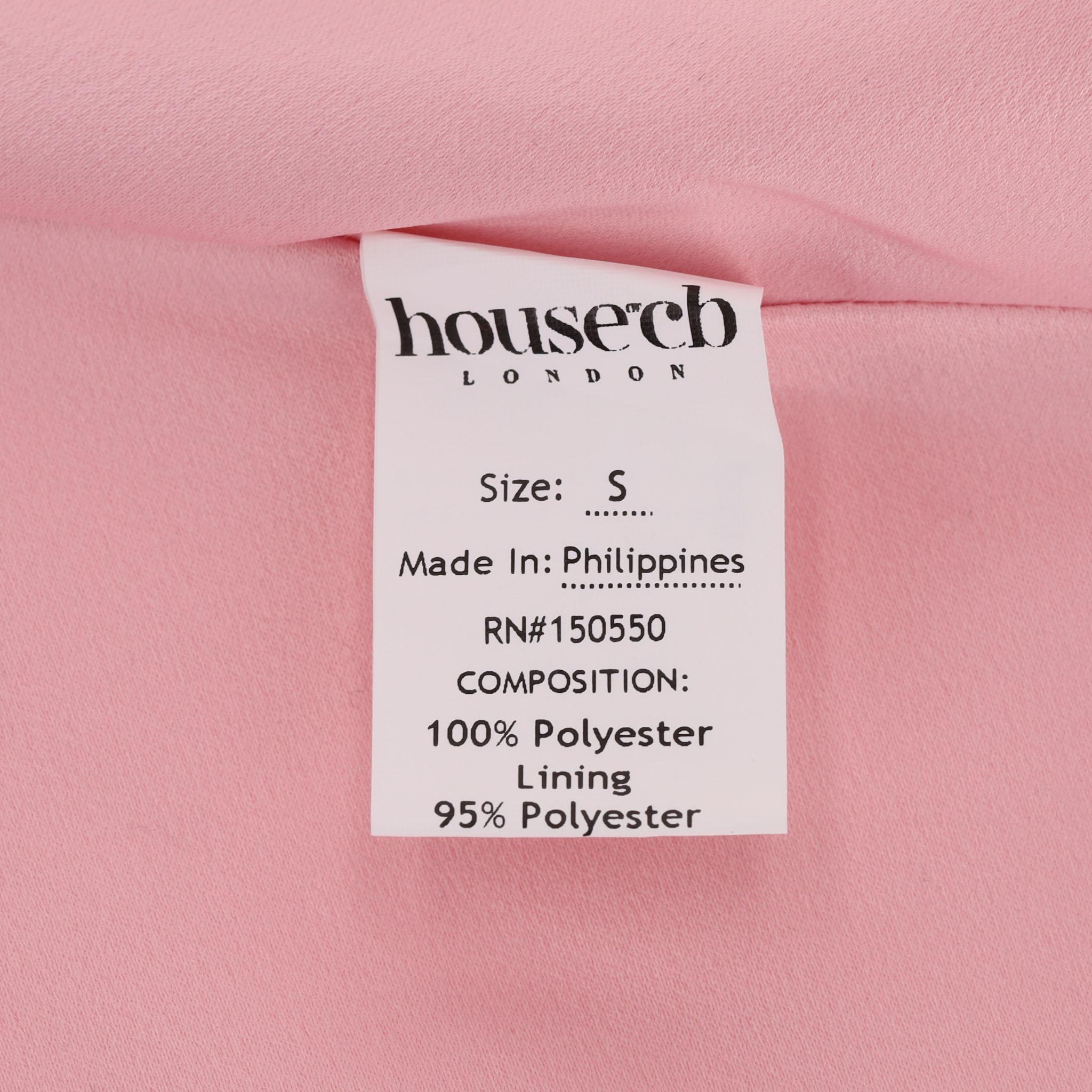 House Of CB - Robe corset drapée en satin sans bretelles en vente 3