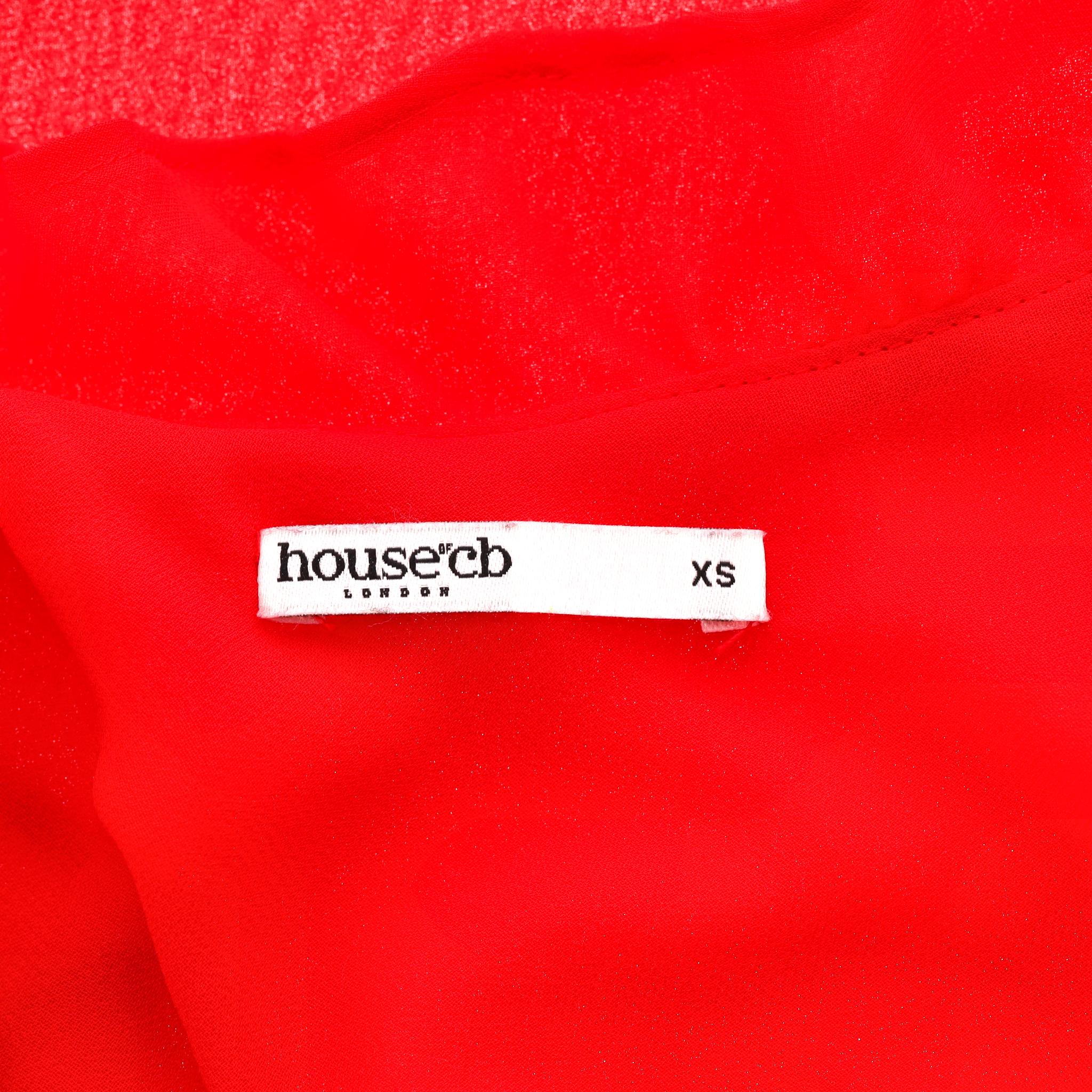 Donna Maxi abito con volant di House Of CB in vendita