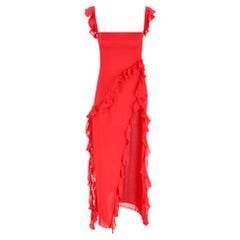 House Of CB Ruffle-Trim Maxi Dress
