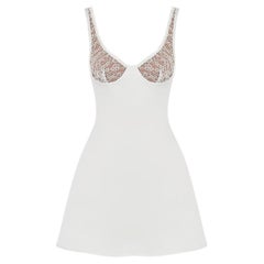 House Of CB Satin Lace Detail Mini Dress