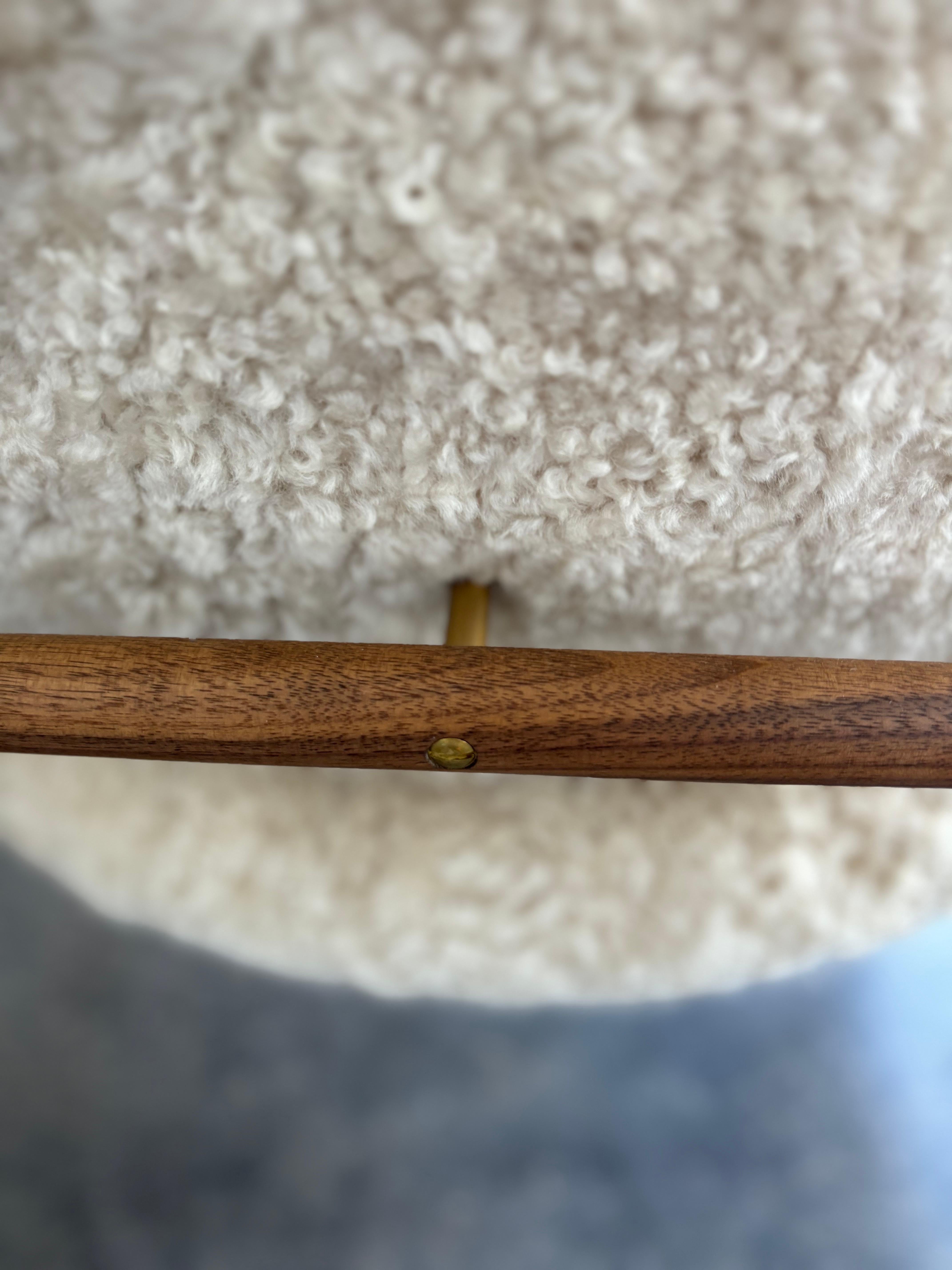 House of Finn Juhl France Chair, Walnut with Shearling 3