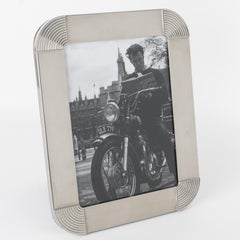 House of Gucci Silvered Geometric Picture Frame, circa 1970