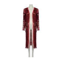 House Of Harlow 1960 House Of Harlow 1960 x Revolve Red Sequin Long Jacket XS
