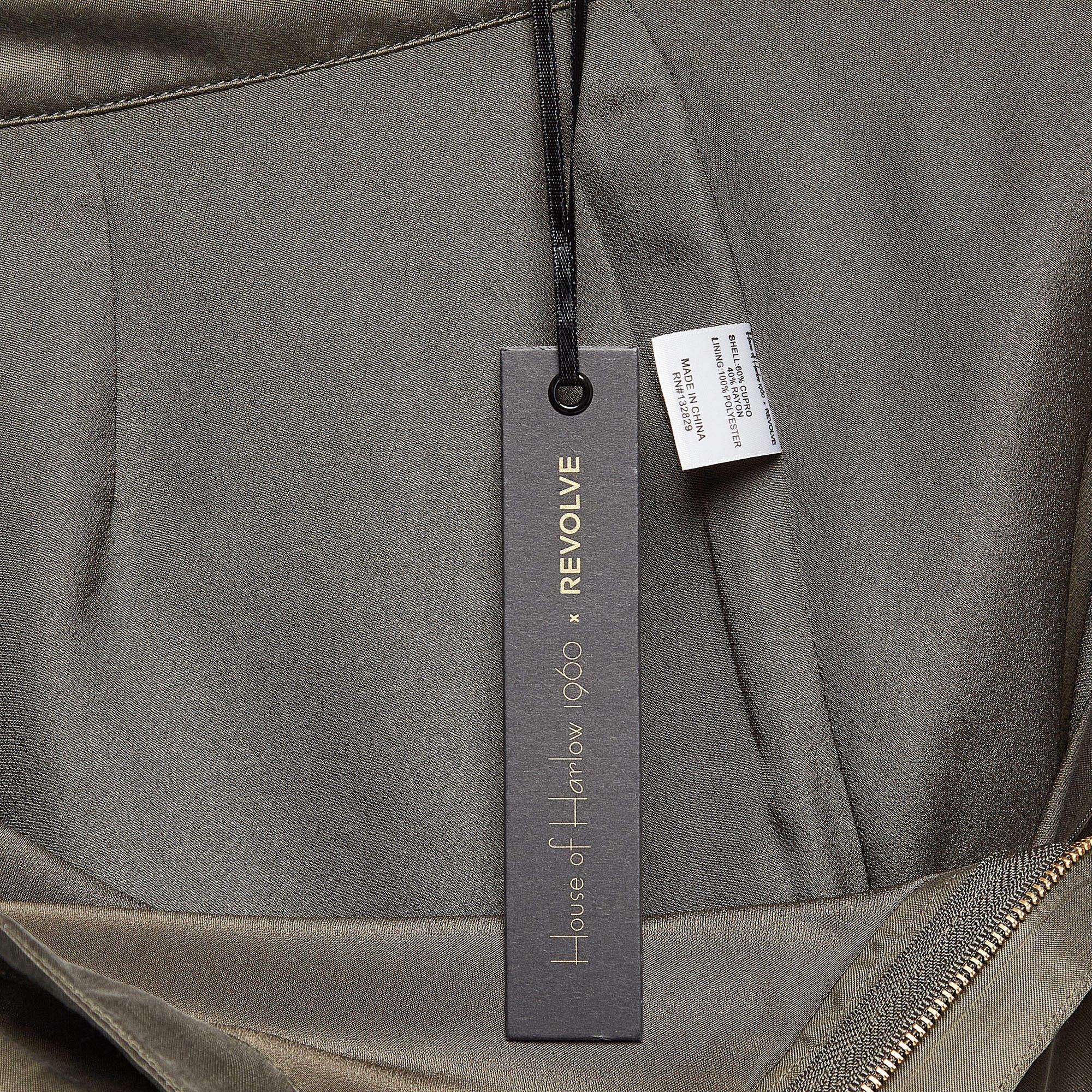 House Of Harlow 1960 X Revolve Pantalon large en satin vert M Pour femmes en vente