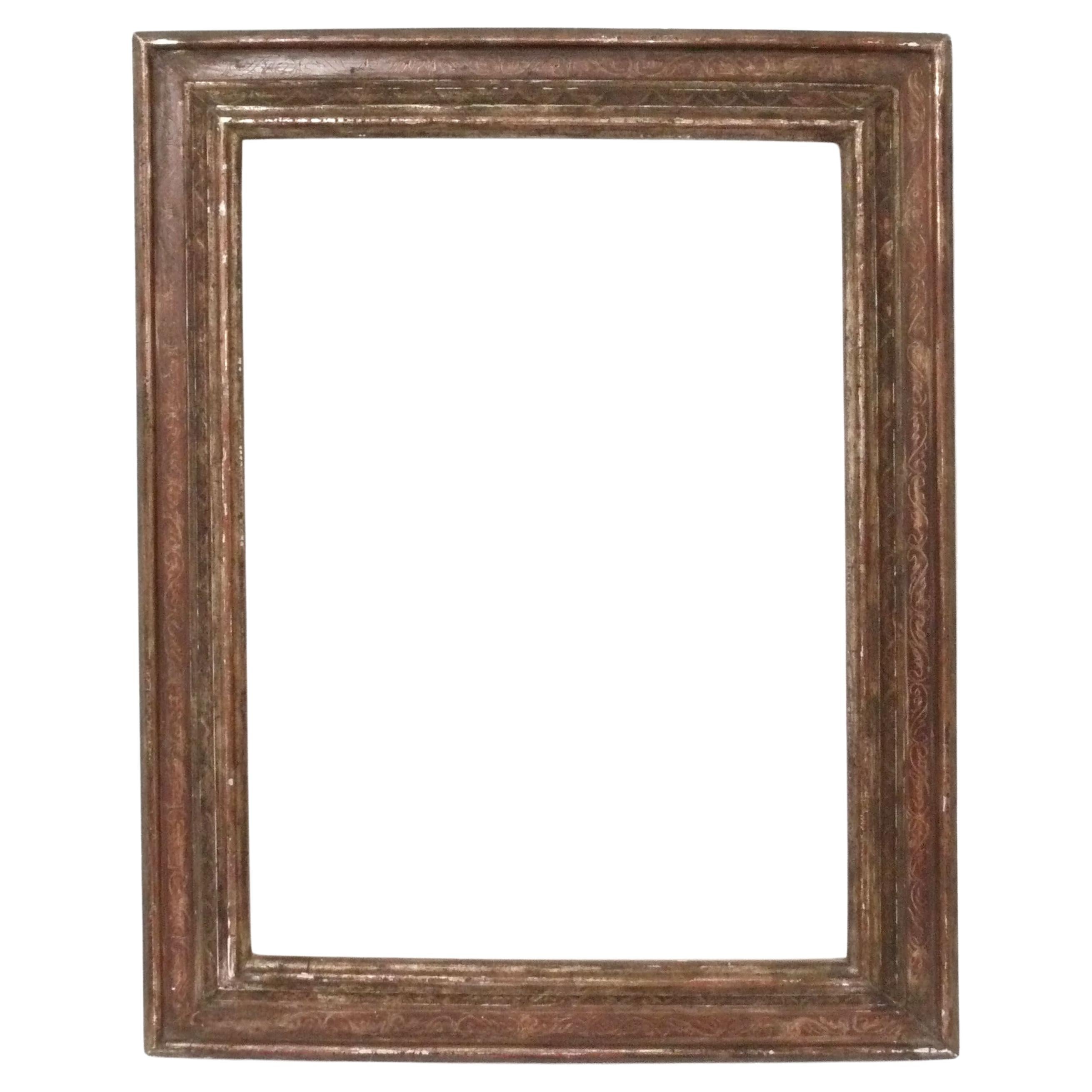 House of Heydenryk Carved Parcel Gilt Frame 27.75" x 22" For Sale