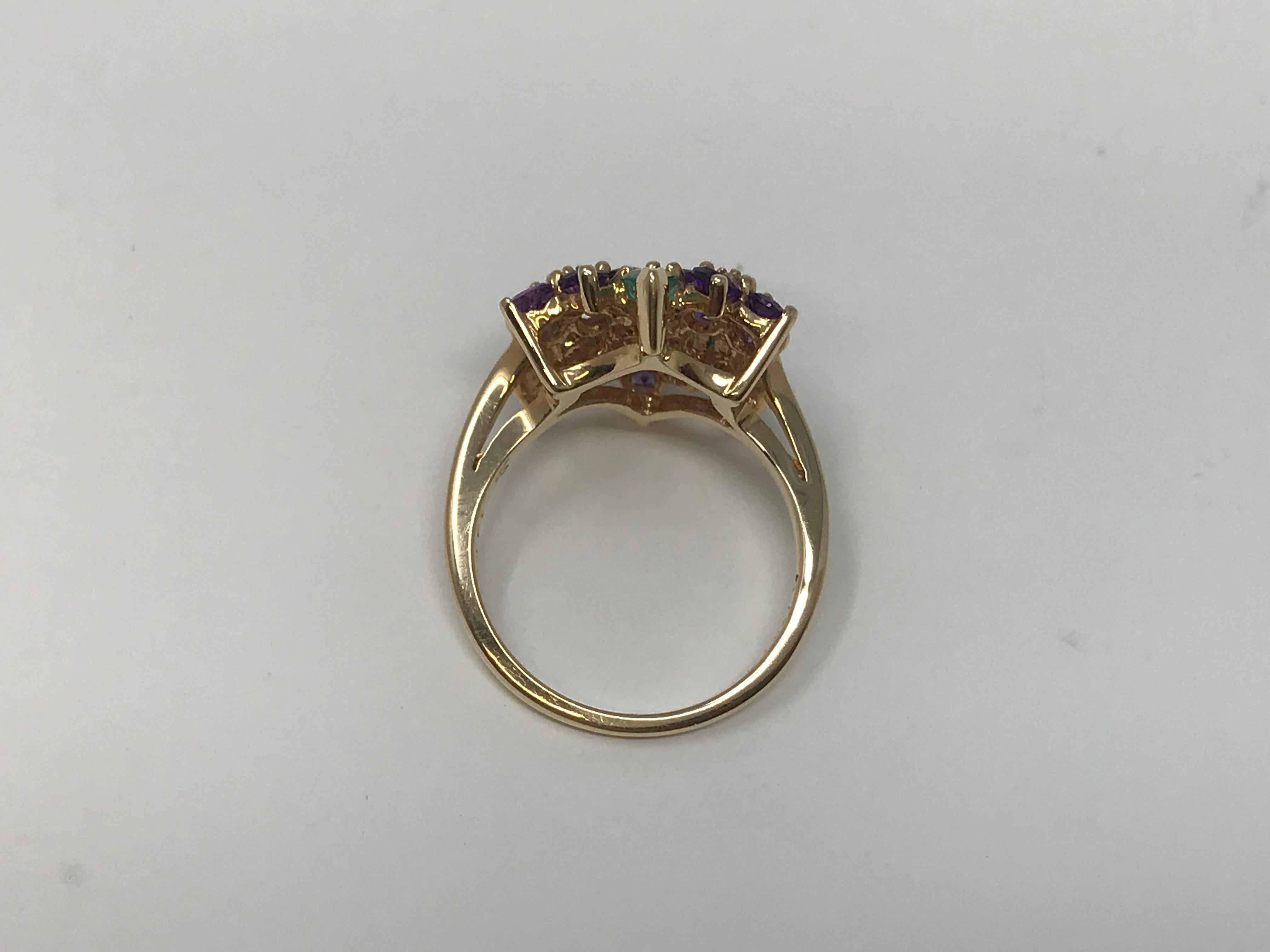 House of Igor Carl Faberge for Franklin Mint 14k Gold Ring In Good Condition For Sale In Montreal, QC