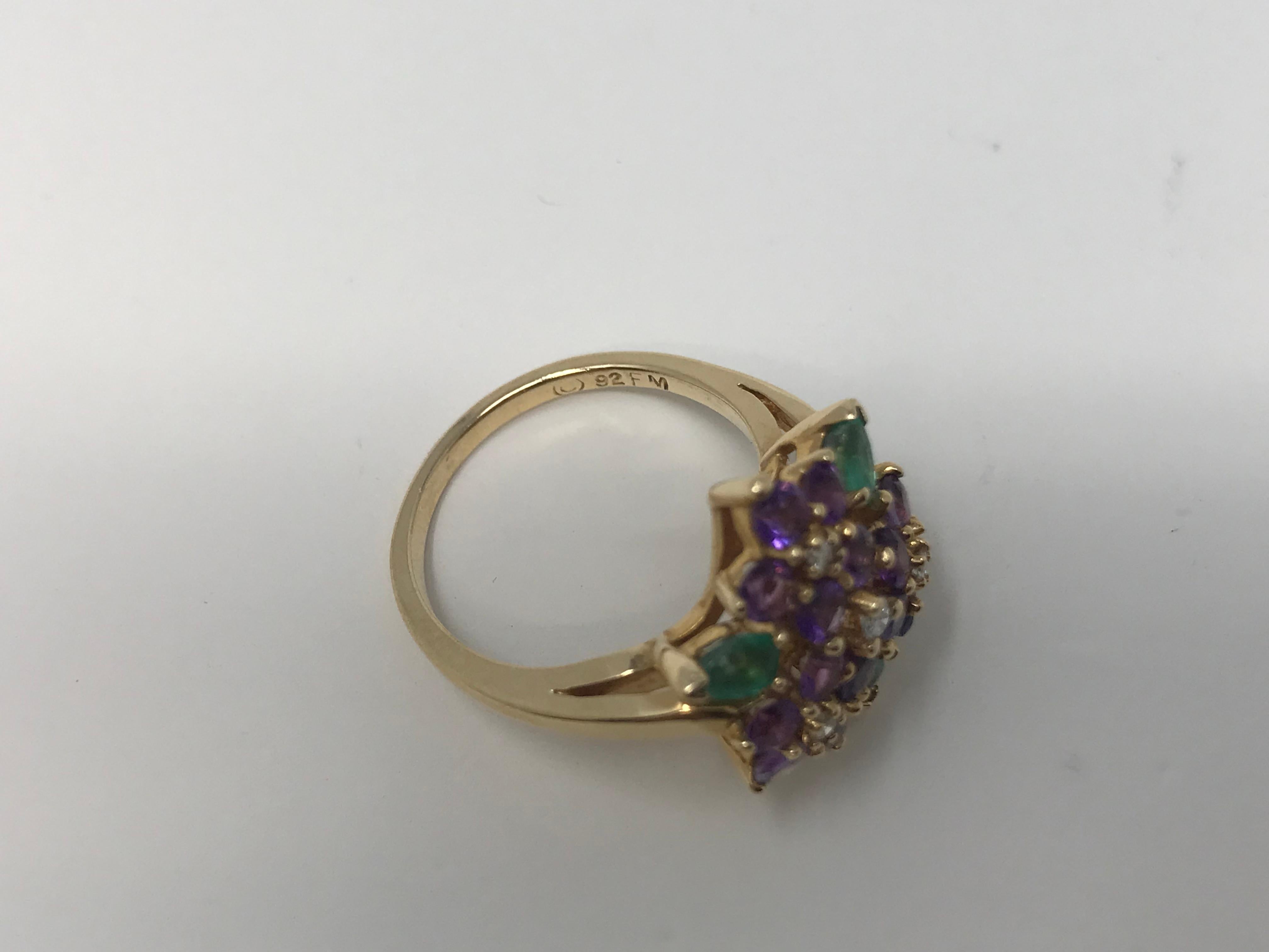 Women's House of Igor Carl Faberge for Franklin Mint 14k Gold Ring For Sale