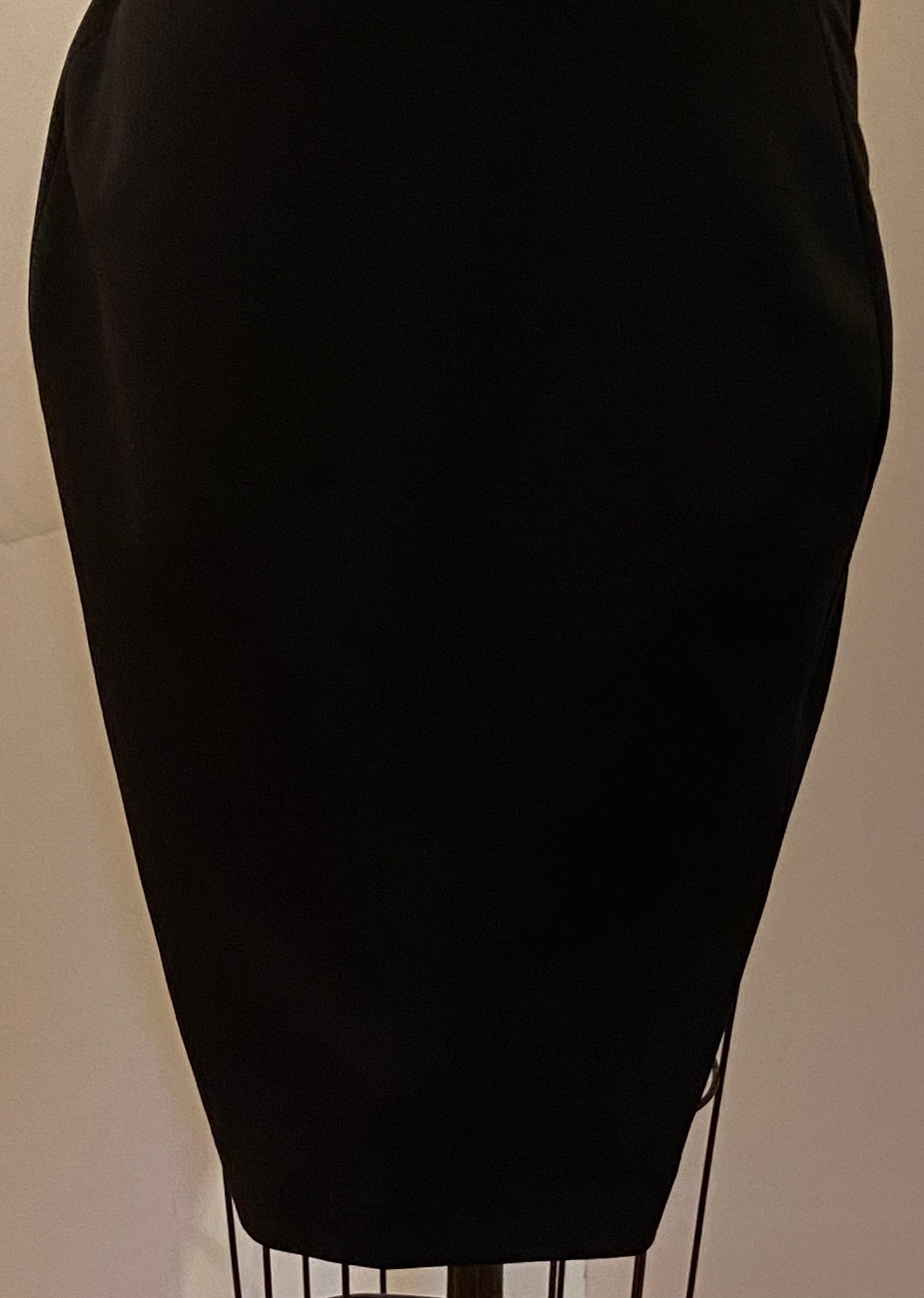 'House of London' Black Abstract Deconstruct Whimsical Evening Cocktail Dress For Sale 5