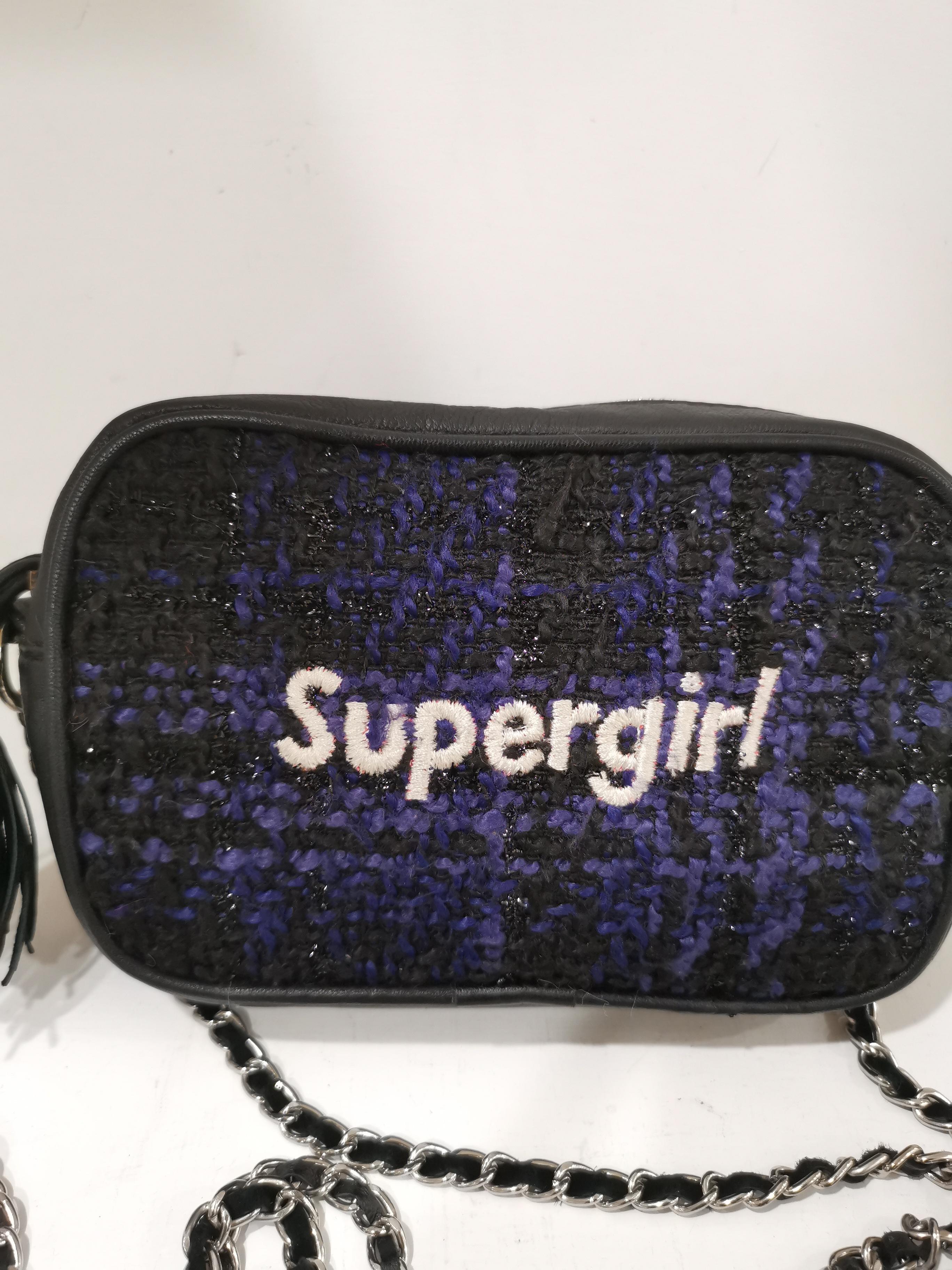 House of Mua Mua tweed supergirl cloud shoulder bag 4