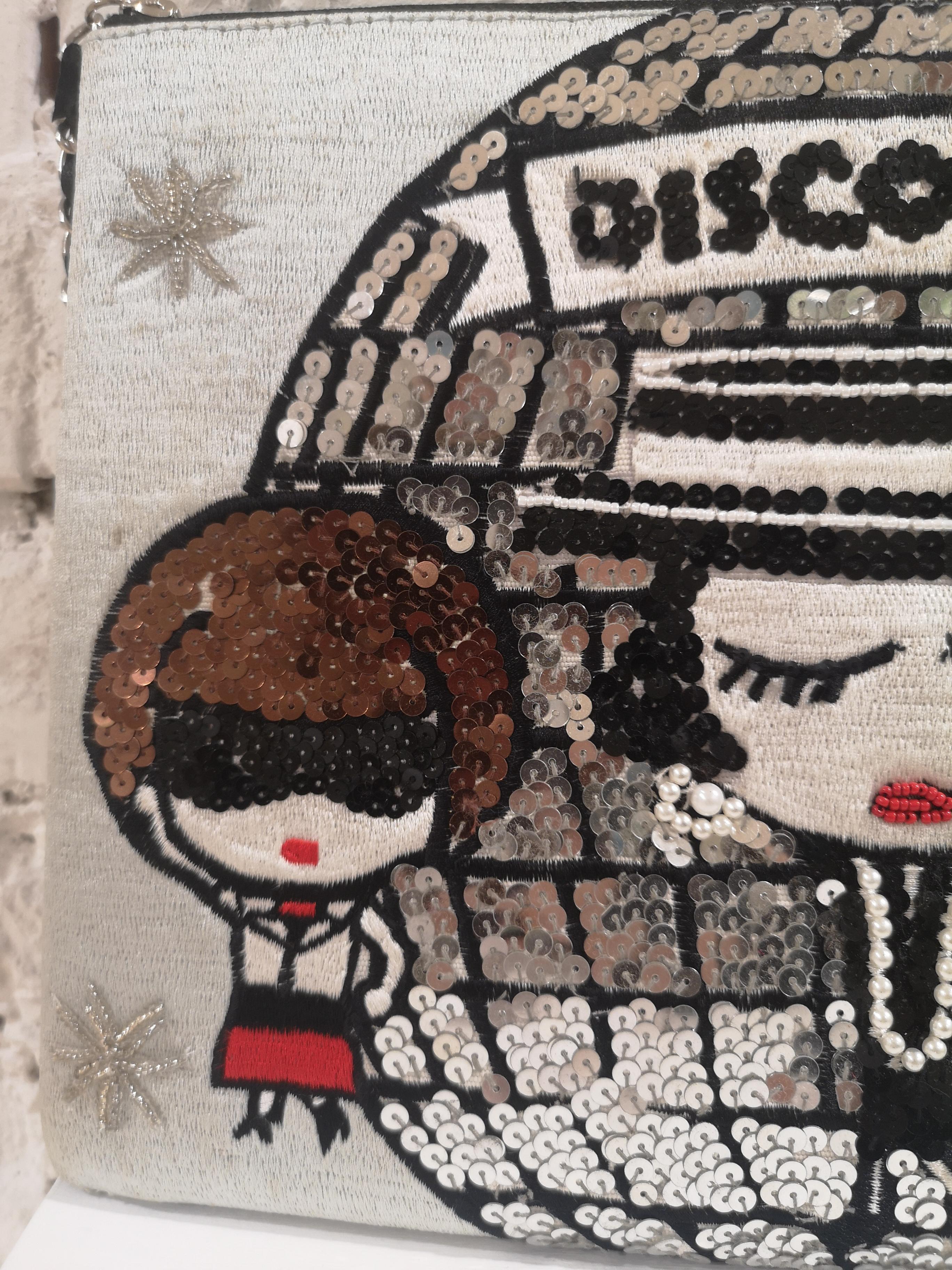 House of Muamua disco Coco zip pochette In New Condition In Capri, IT