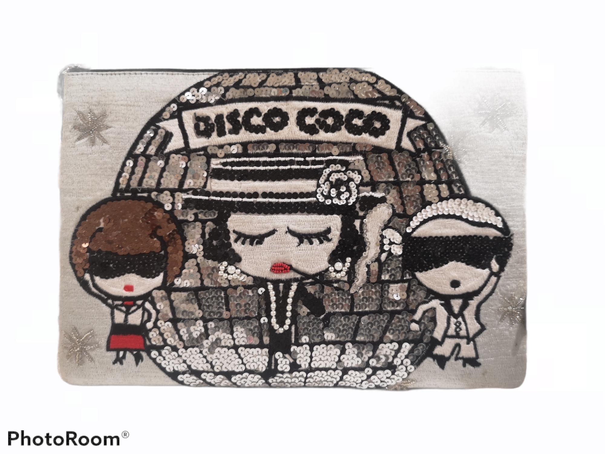 Women's House of Muamua disco Coco zip pochette