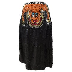 House of Muamua hand-beaded skirt