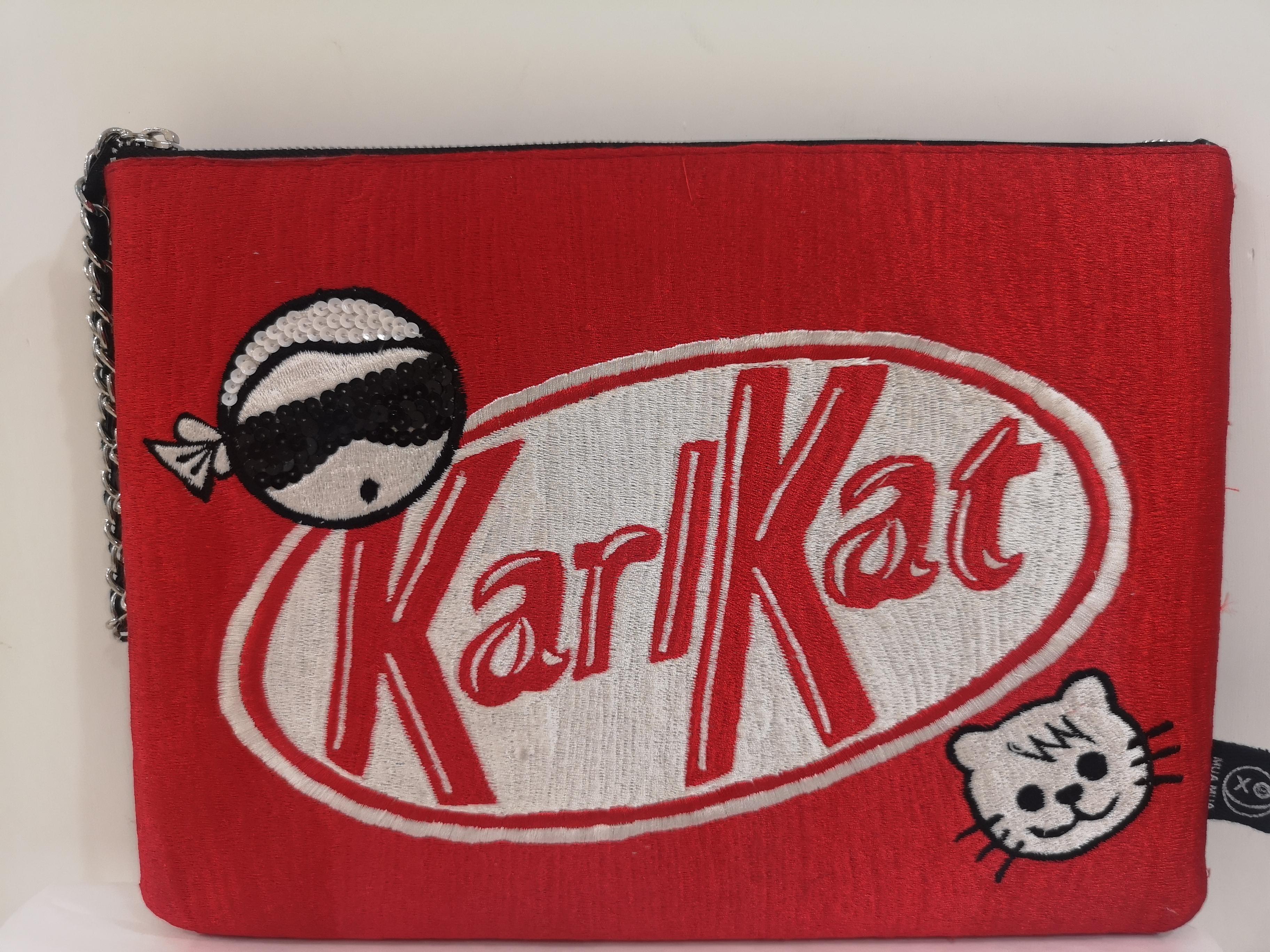 Women's or Men's House of muamua Karlkat zip pochette
