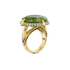 House of RAVN, 18k Gold, Between Worlds Tourmaline Ring, Kaleidoscope Collection