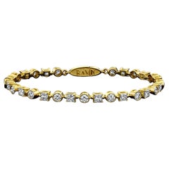 House of RAVN, 18k Gold, Orions Diamant-Tennisarmband (3,78ct insgesamt)
